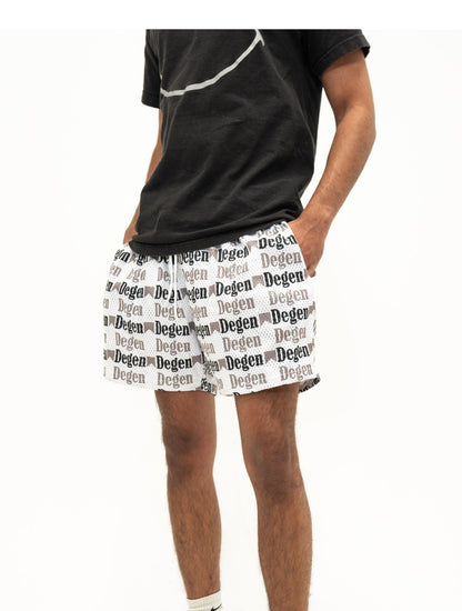 GREY MARBEEZY 5" MESH SHORT