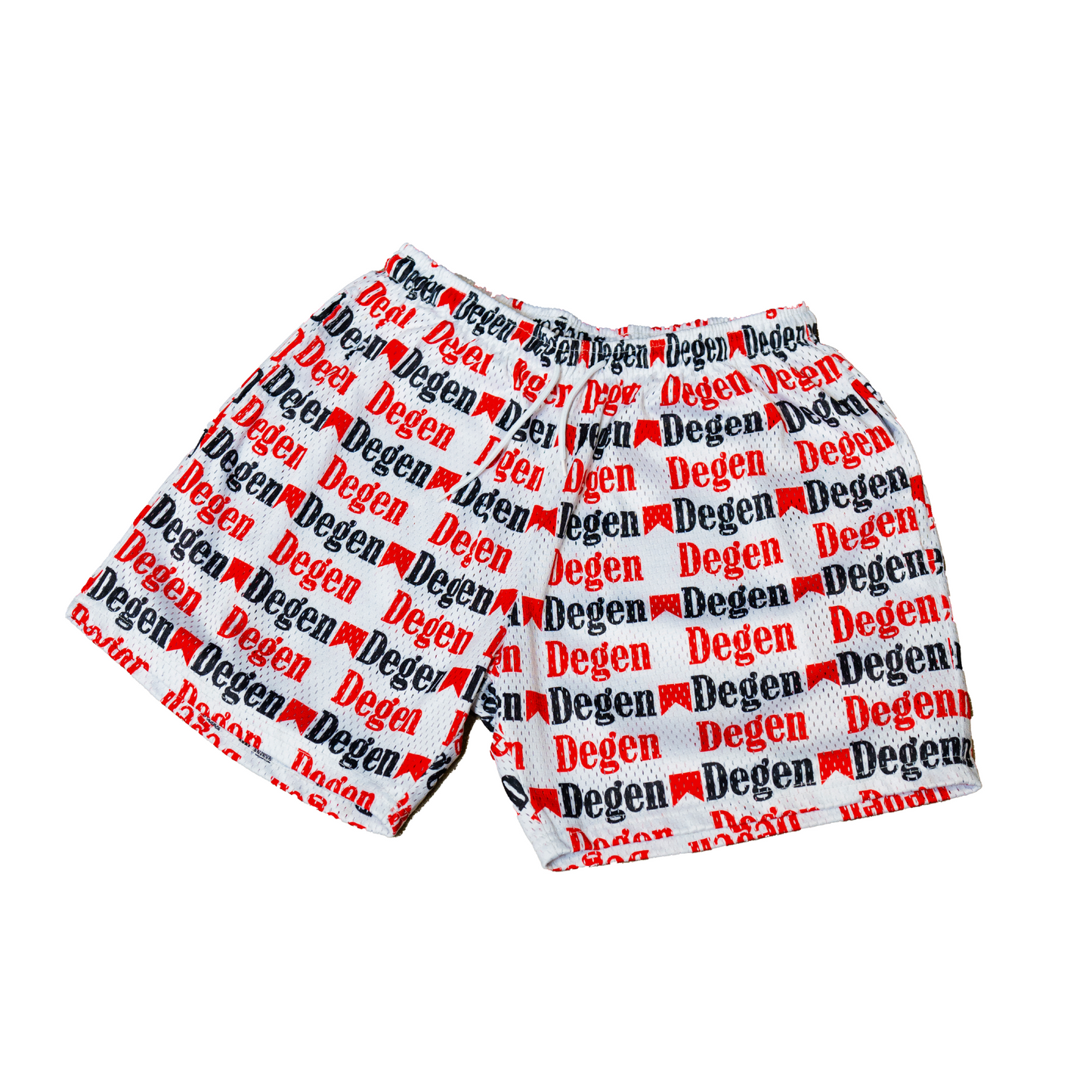 RED MARBEEZY 5" MESH SHORT