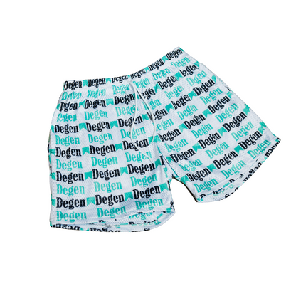 TEAL MARBEEZY 5" MESH SHORT