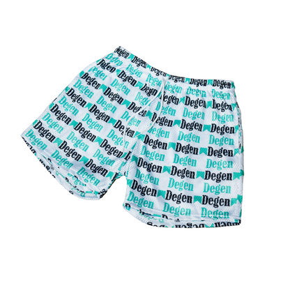 TEAL MARBEEZY 5" MESH SHORT